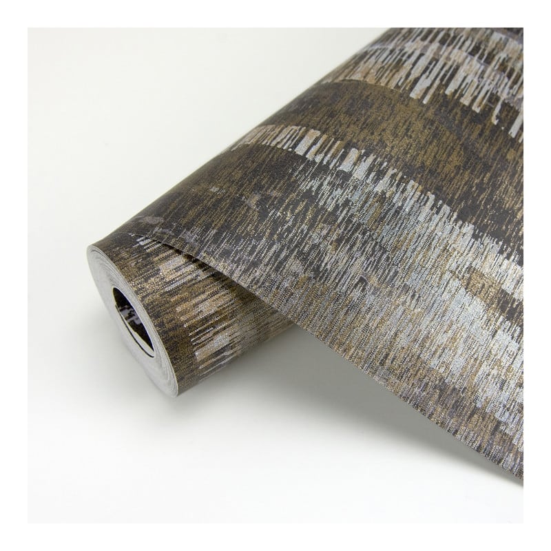 Brewster Meteor Silver Distressed Texture Wallpaper - 21 x 396 x 0.025