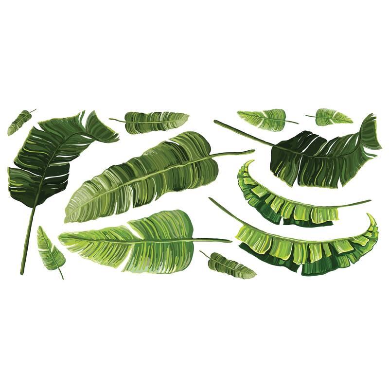 RoomMates Green Banana Leaf Giant Wall Decals On Sale Bed Bath