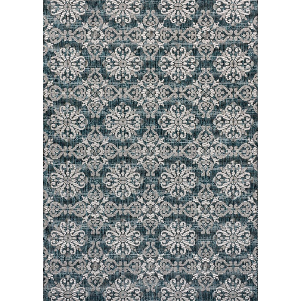 JONATHAN Y Maribel Traditional Mediterranean Tile Design Indoor/Outdoor Area Rug