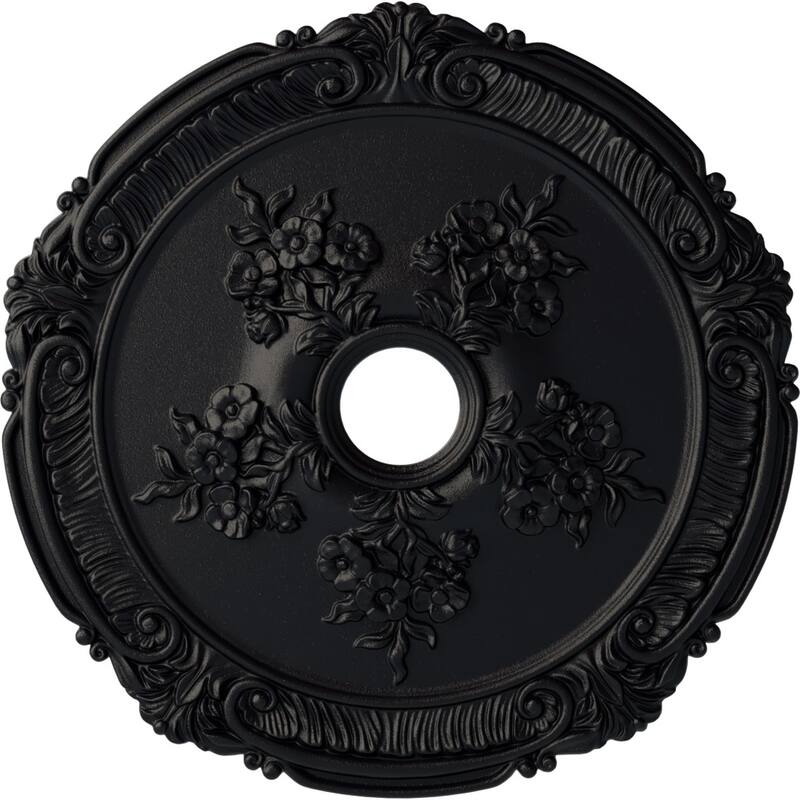 26"OD x 3 3/4"ID x 1 1/2"P Attica with Rose Ceiling Medallion