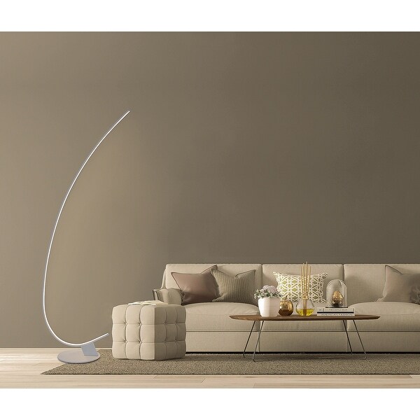 Shop Full-Arched LED Floor Lamp with Remote & Party/Mood ...