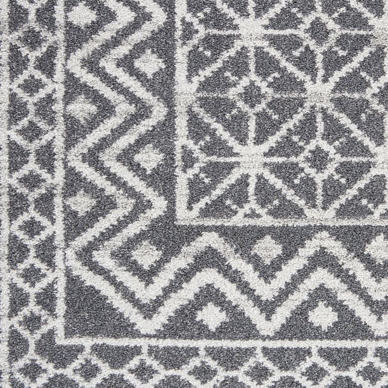 Carson Carrington Rantorp Moroccan Charcoal/Silver Area Rug