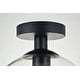 preview thumbnail 32 of 35, 1-light Flush-mount Ceiling Fixture w/ 10-in. Spherical Clear Glass Shade