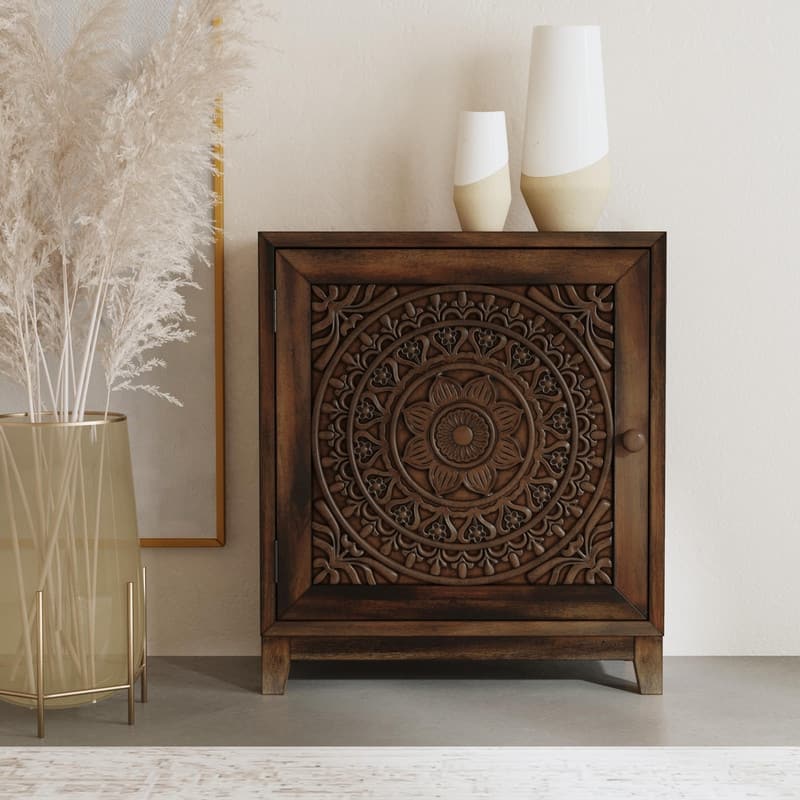 Linon Grace Cabinet - Dark Brown