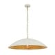 preview thumbnail 15 of 34, 1-Light Black Gold Oversized Metal Dome Pendant Light - 27in