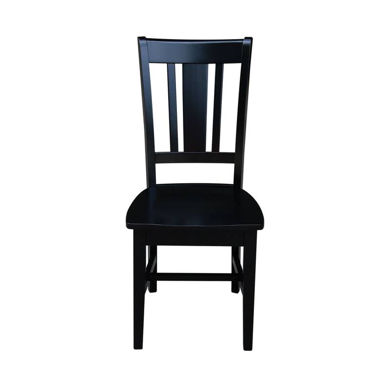 International Concepts Solid Wood San Remo Splatback Chairs - Set of 2