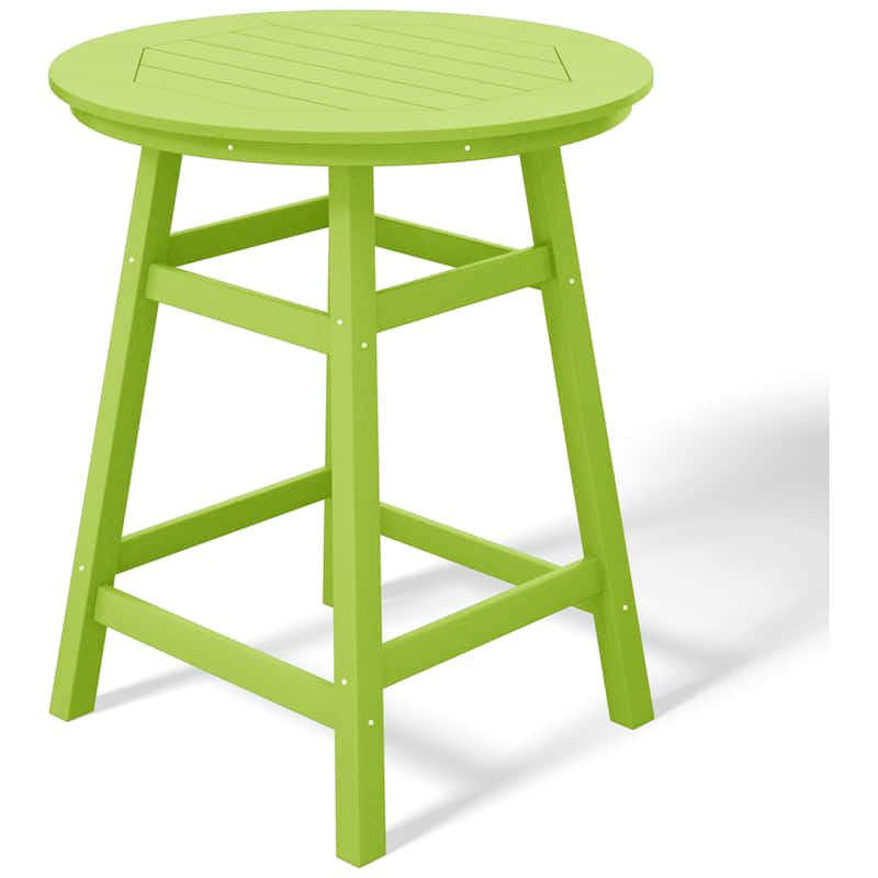Polytrends Laguna Hdpe All Weather Outdoor Patio 35" Round Counter Table