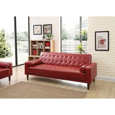 Andrews Faux Leather Sofa Bed