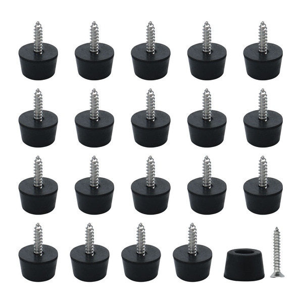 20pcs Rubber Feet Per Furniture Floor Protector Pad With 20pcs Rubber Feet Per Furniture Floor Protector Pad With S D25x18xh15mm