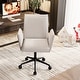 preview thumbnail 4 of 29, Upholstered Fabric Swivel Task Chair, Office Chair with Wheels