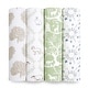 preview thumbnail 1 of 3, aden + anais essentials cotton muslin swaddle blanket 4 pack harmony