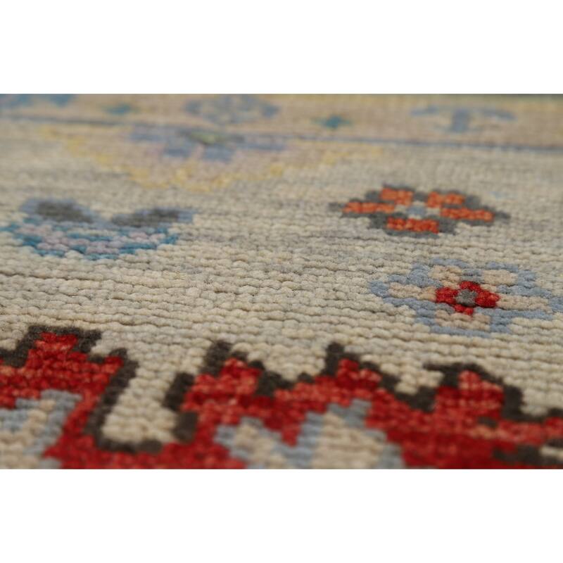 Oushak Indian Area Rug Handmade Transitional Wool Carpet - 8'0"x 9'10"