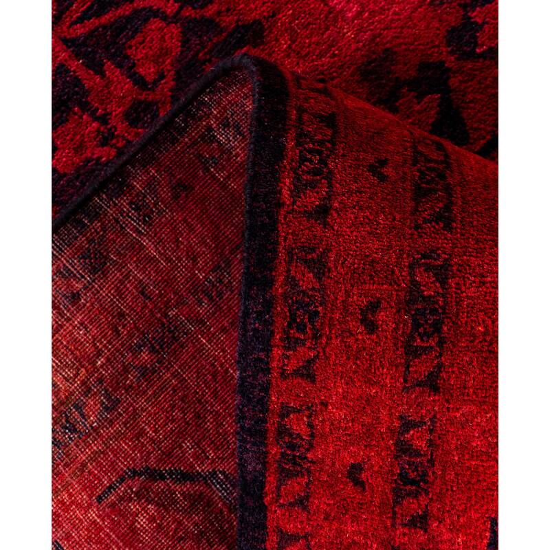 Overdyed One-of-a-Kind Hand-Knotted Area Rug - Pink - 8' 2" x 10' 3"