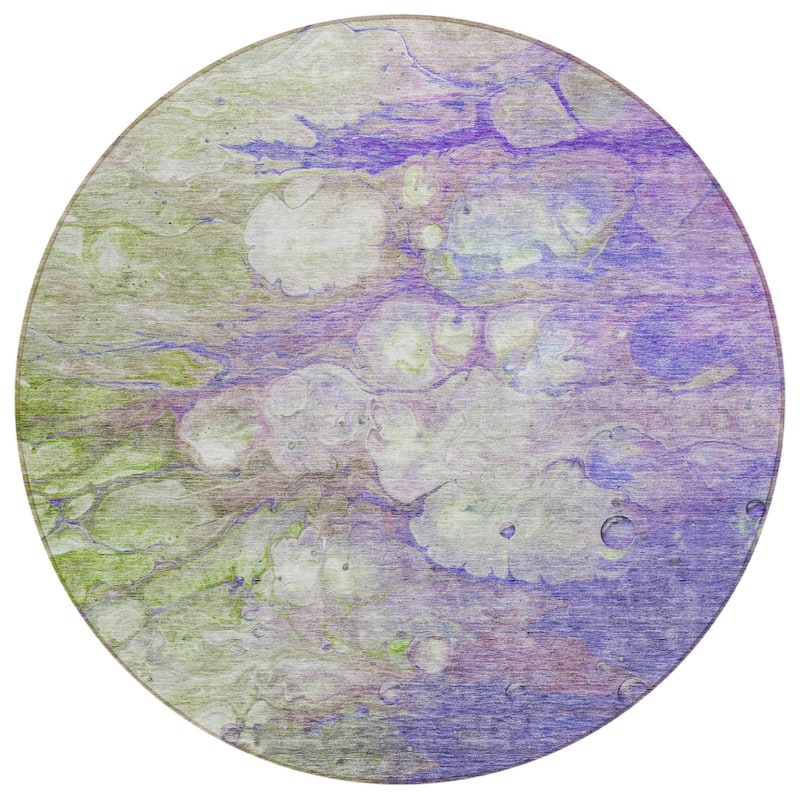 HomeRoots Abstract Transitional Rectangle Outdoor Rug