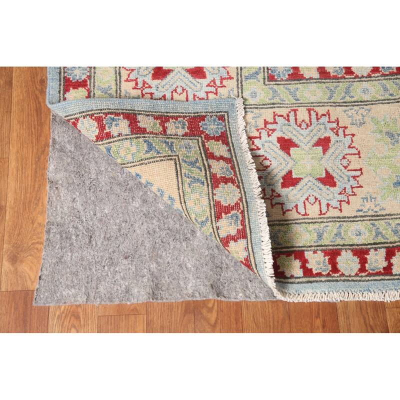 All-Over Kazak Oriental Area Rug Wool Carpet - 9'2" x 11'10"