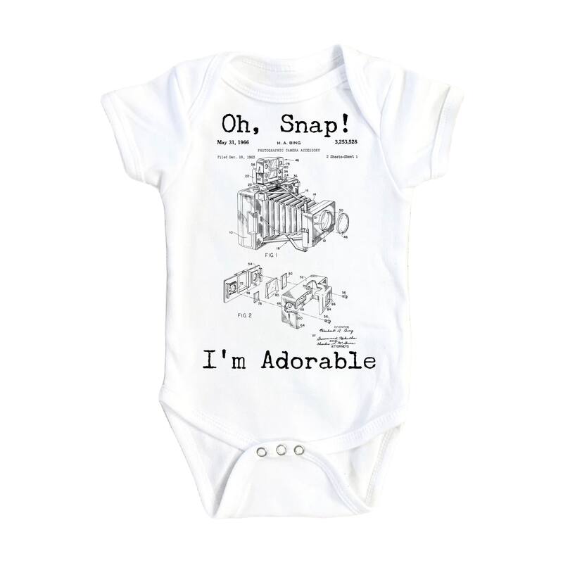 Photographer - Baby Boy Girl Clothes Infant Bodysuit Funny Cute Newborn 1D - White - 0-3M