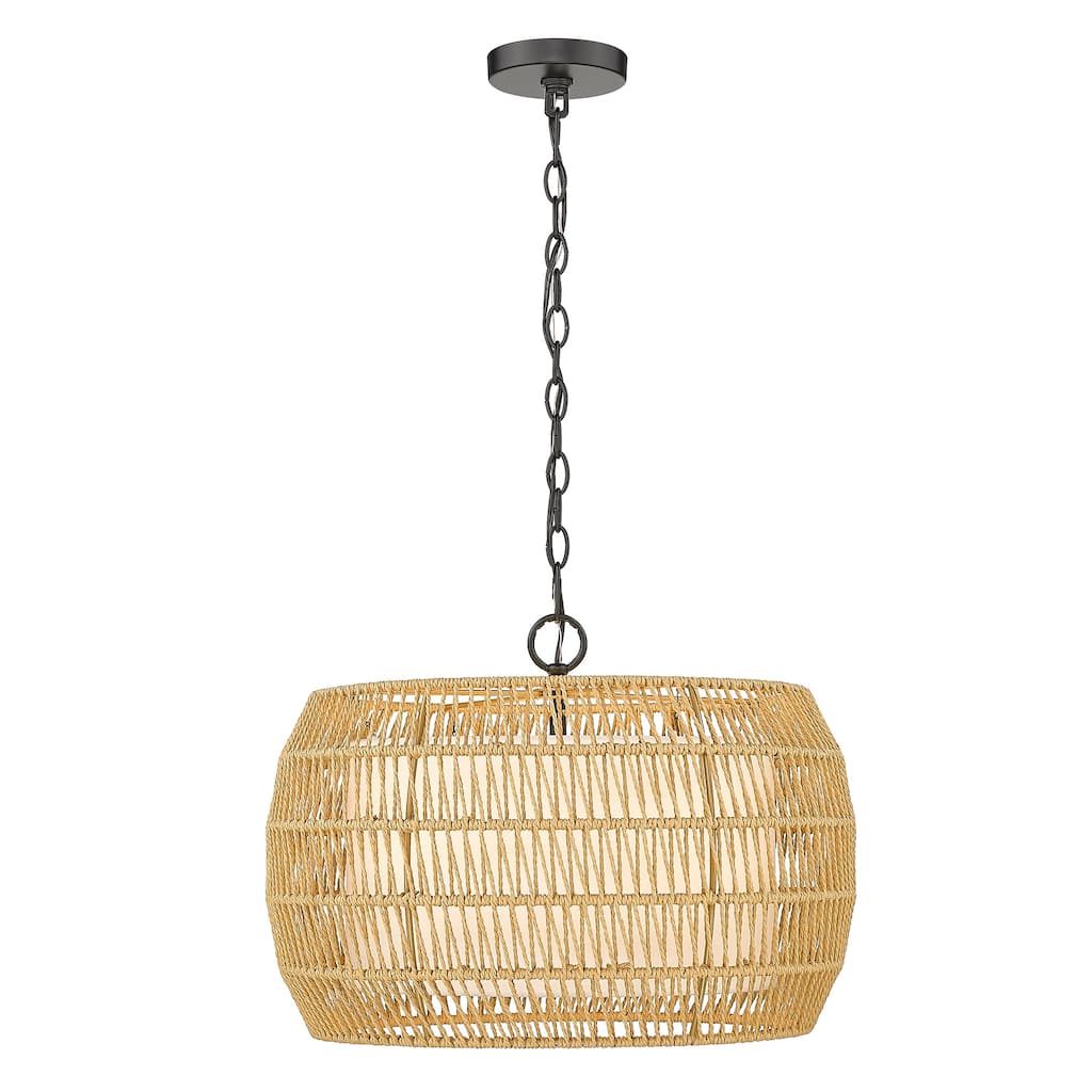 Everly 4 Light Chandelier - 19"x13.5"