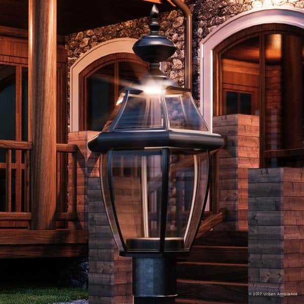 Luxury Colonial Outdoor Led Post Light 21 5 H X 11 W With Luxury Colonial Outdoor Led Post Light