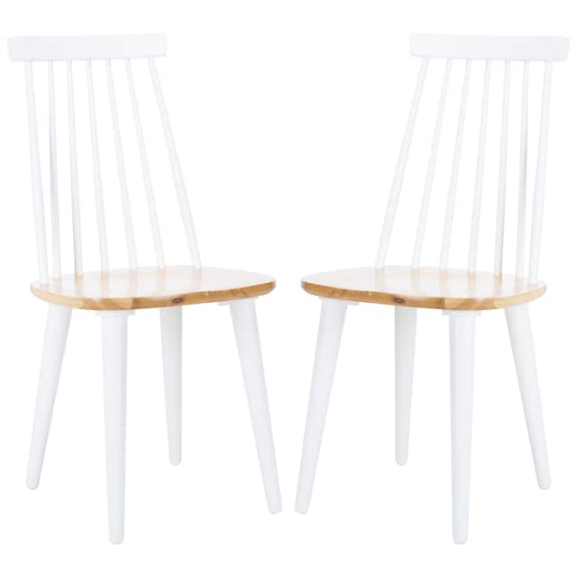 SAFAVIEH Burris Spindle Back Side Chair (Set of 2) - 17.3" W x 20.7" L x 36" H