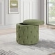 preview thumbnail 1 of 68, Erindale Round Storage Ottoman Moss Green