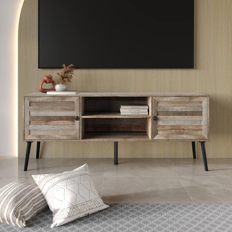 Clayfell Dixon 63" TV Stand - Natural Oak