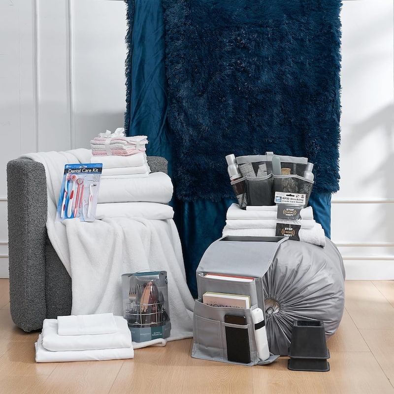 Totally Complete - 44-Piece College Dorm Twin XL Essentials Set - Navy Coma Inducer®