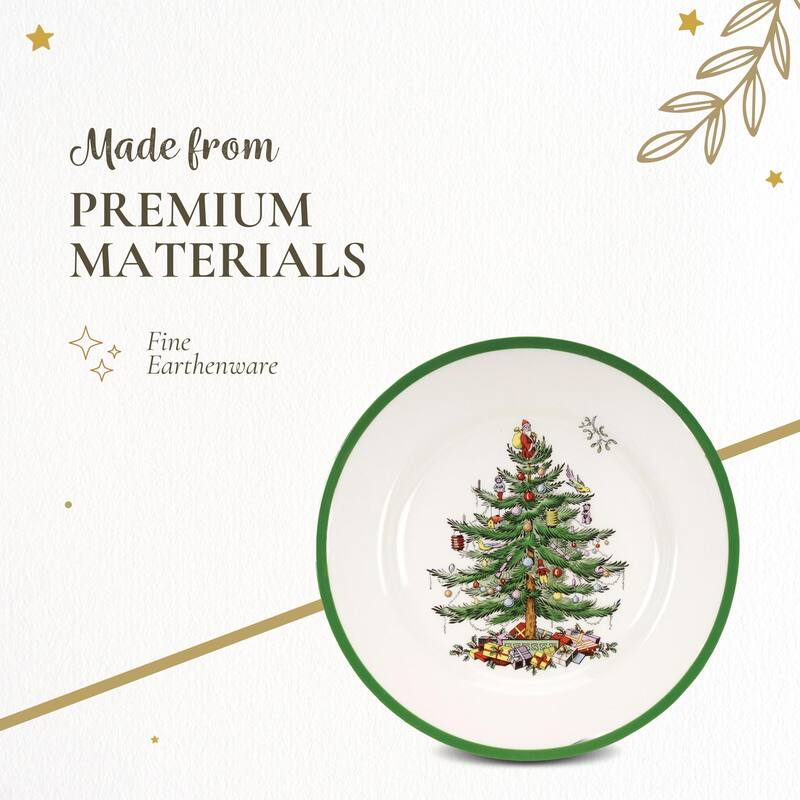 Spode Set of 4 Christmas Tree Plates