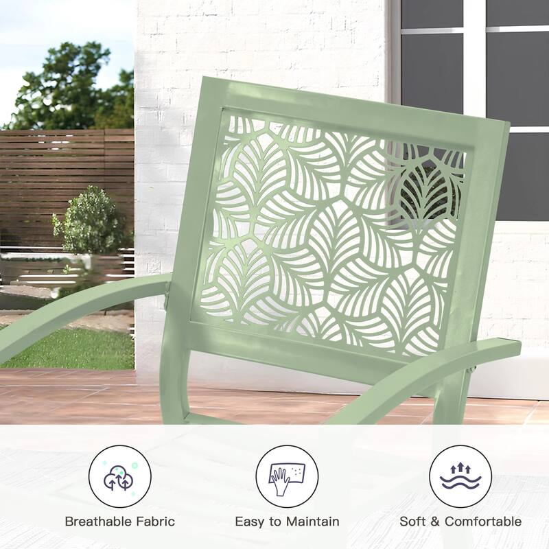 Outdoor 3-Piece Bistro Set, Foldable Patio Dining Sets, Rust-Resistant, Lightweight, Easy to Clean, for Balcony, Garden, Pool