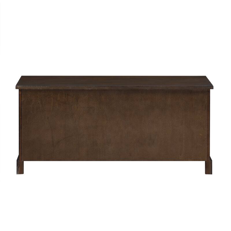 homes collection wood storage bench