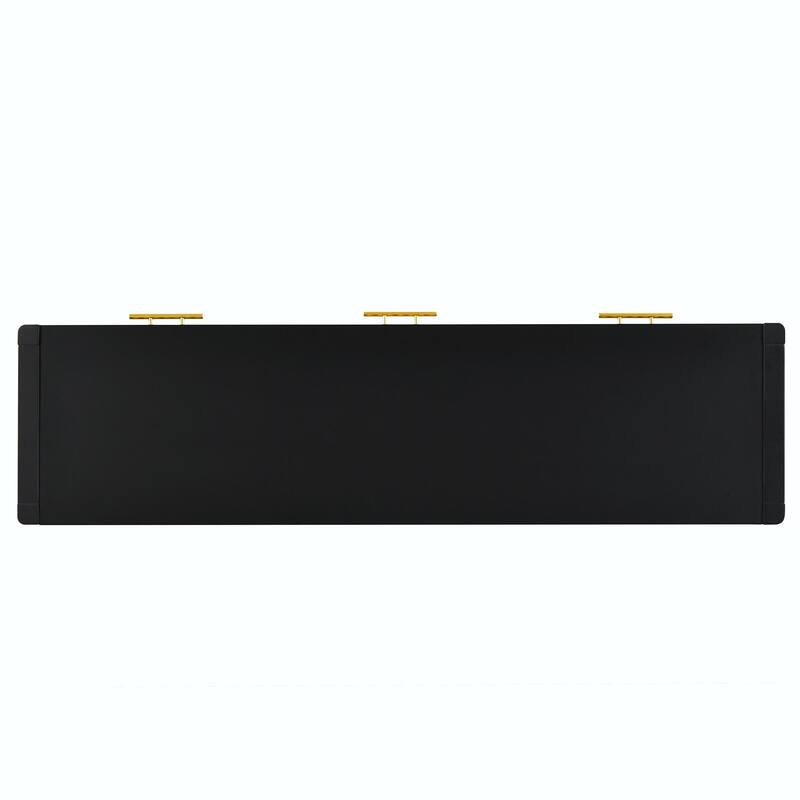 High-Quality Entryway Console Table with Vertical Stripe Drawers