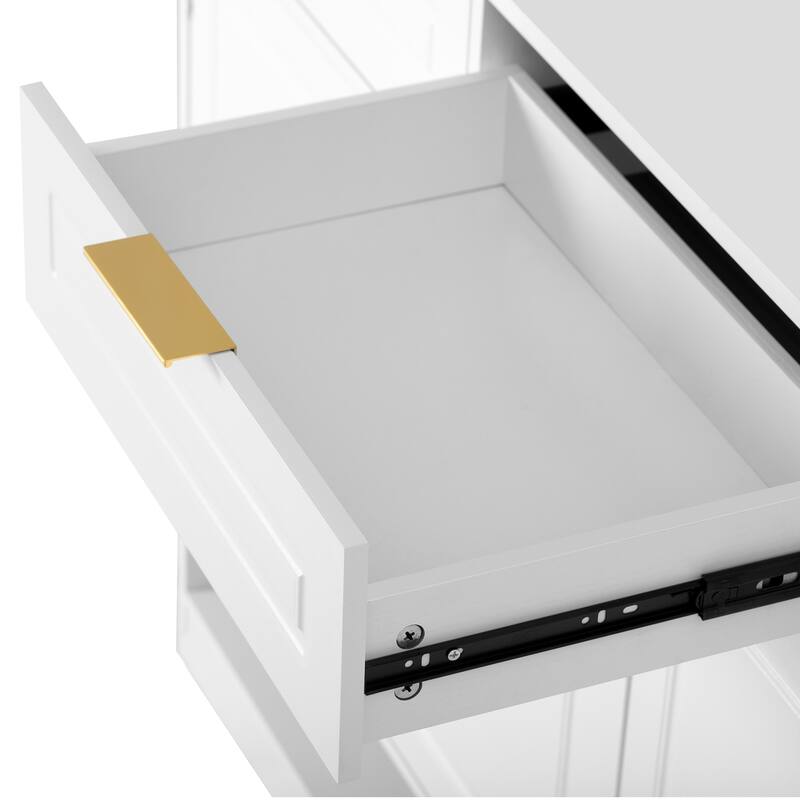 Anmytek White Storage Sideboard Buffet Cabinet Kitchen Dining Modern Home Decor