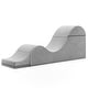 preview thumbnail 15 of 39, Avana Kami Convertible Chaise / Yoga & Massage - 2-In-1 Ottoman with Concealed Fold Out Yoga Lounge Chair, Microvelvet