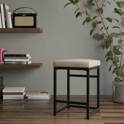 HomePop Open Back Metal 24" Counter Stool - 24 inches - 24 inches
