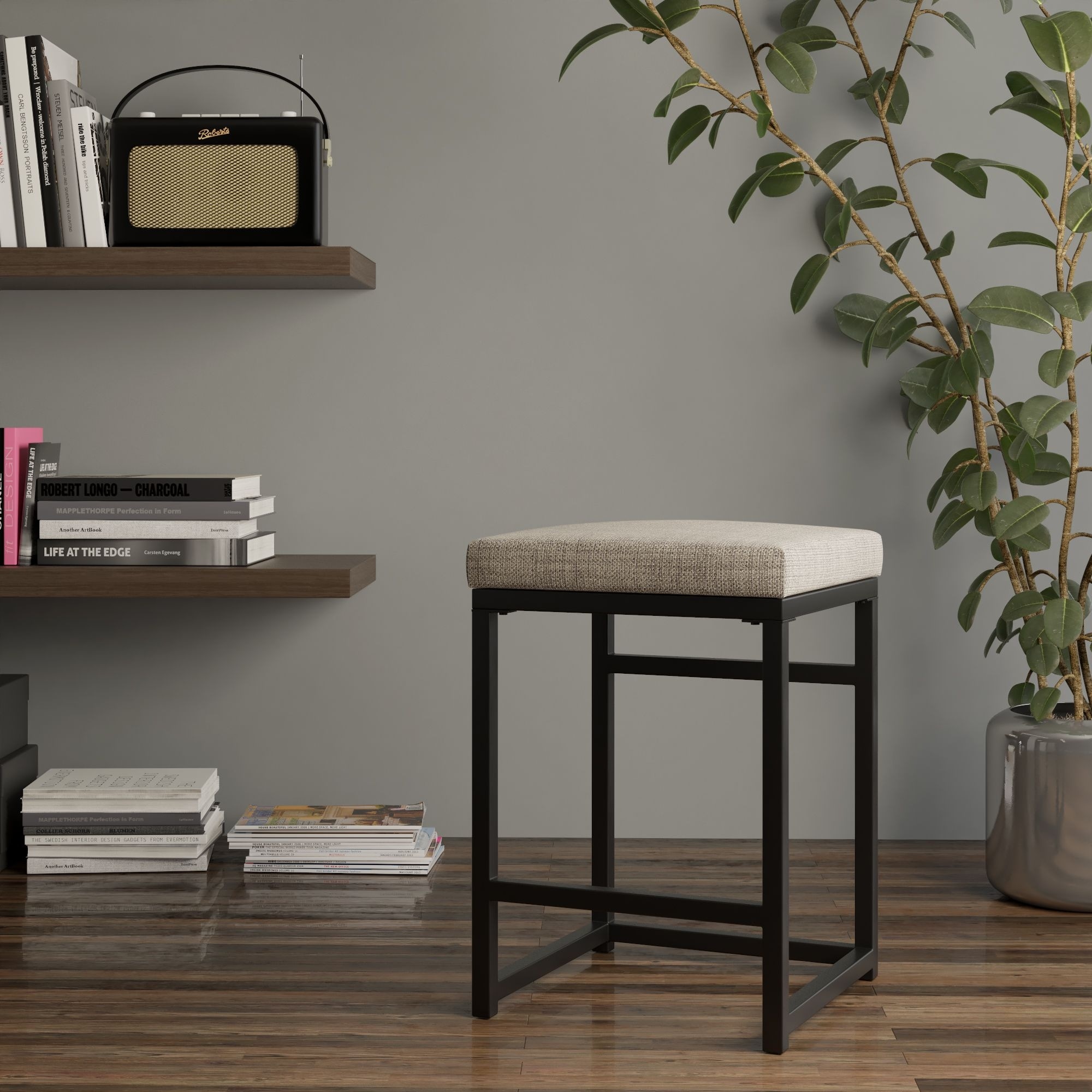 HomePop Backless Metal 24" Counter Stool - 24 inches
