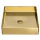 preview thumbnail 1 of 6, Karran Cinox Stainless Steel Square Vessel Sink Gold