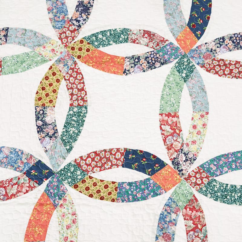 Heritage Wedding Ring Quilt Set