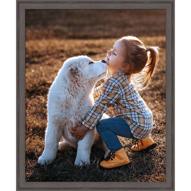 Florence Gold Framed Picture Frame, Photo Frame - 18x22 - Florence Pewter