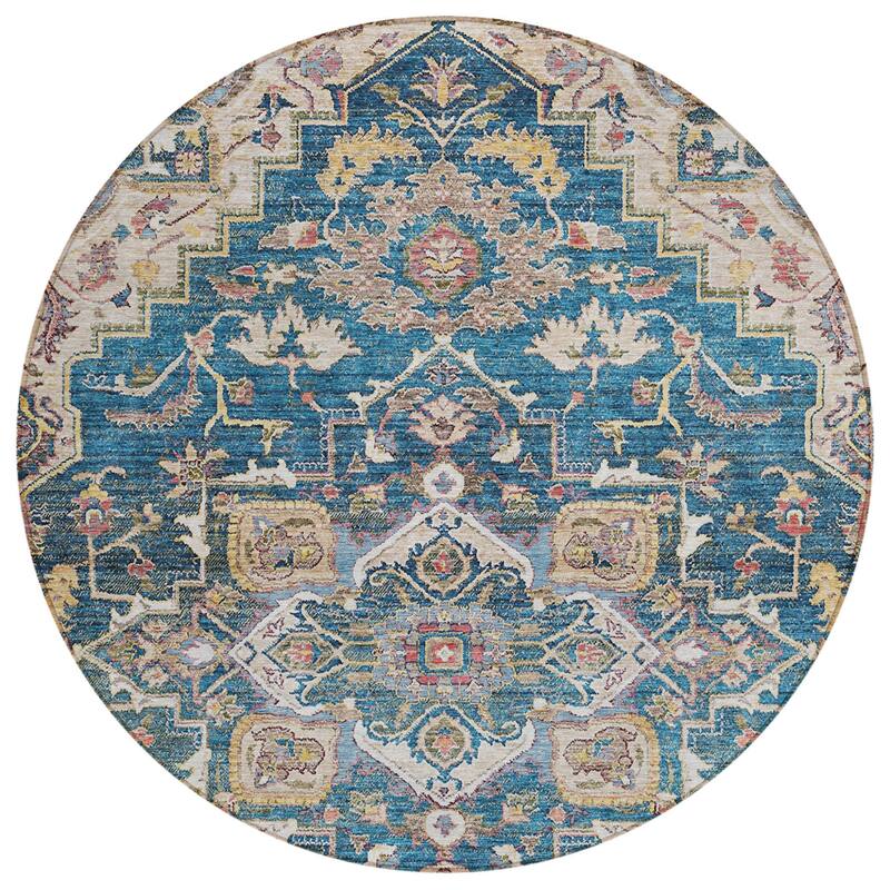 HomeRoots Oriental Traditional Rectangle Outdoor Rug
