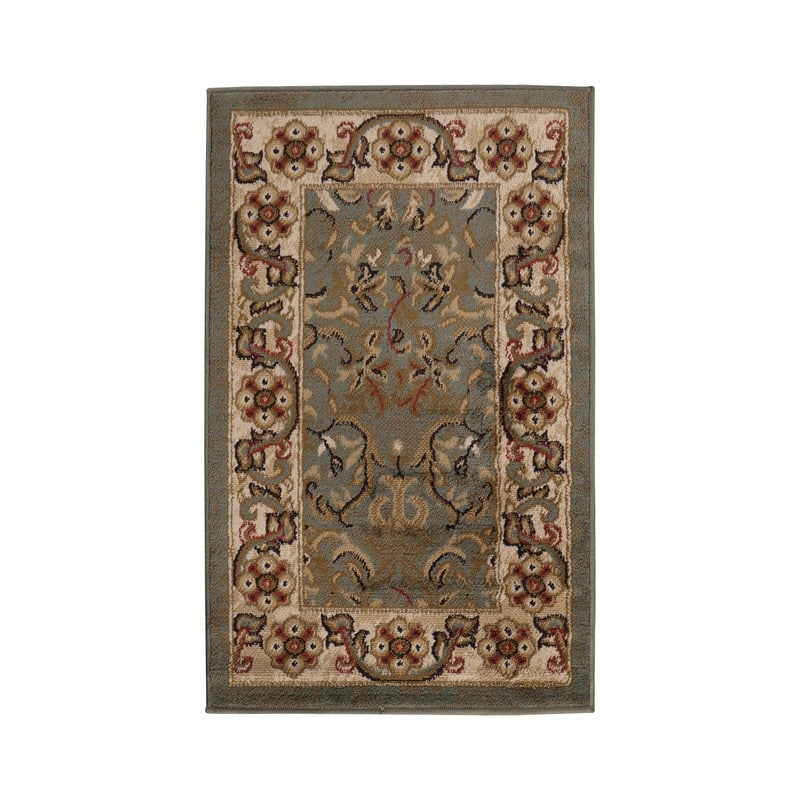 Superior Heritage Traditional Floral Scroll Indoor Area Rug
