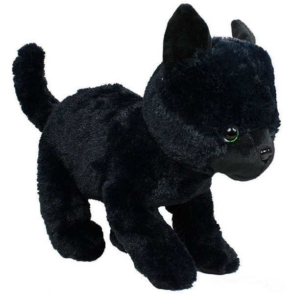 stuffed black cat