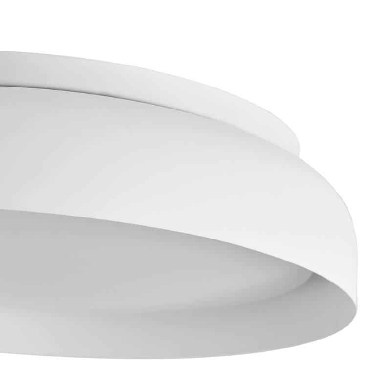 Modern Color Splicing LED Flush Mount Ceiling Light with Acrylic Shade