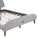 preview thumbnail 26 of 25, Full Size Upholstered Platform Bed with Sheep-Shaped Headboard