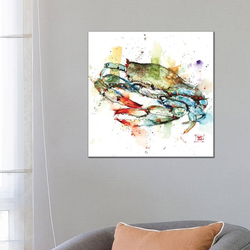 iCanvas "Blue Crab" by Dean Crouser Canvas Print - 26x26x1.5