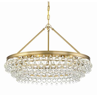 Crystorama Lighting Group Calypso 6 Light 30" Wide Chandelier with