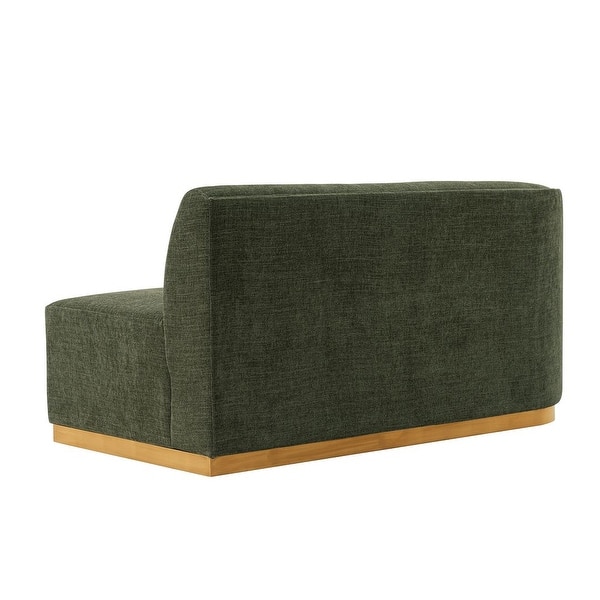 Manhattan Comfort Contemporary Daria Linen Sofa Sectional with Pillows in Ivory Manhattan Comfort Contemporary Daria Linen Sofa Sectional with Pillows in Ivory