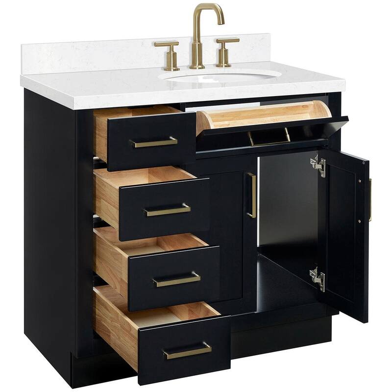 Ariel T036SRCQOVO Hepburn 36" Free Standing Single Oval Basin Vanity