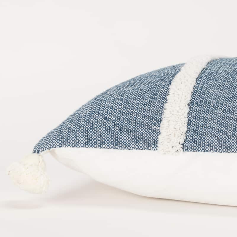 Rizzy Home Striped Throw Pillow with Tassels