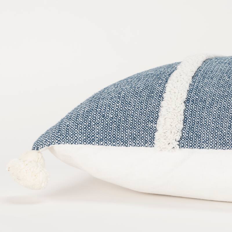 Rizzy Home Striped Throw Pillow with Tassels