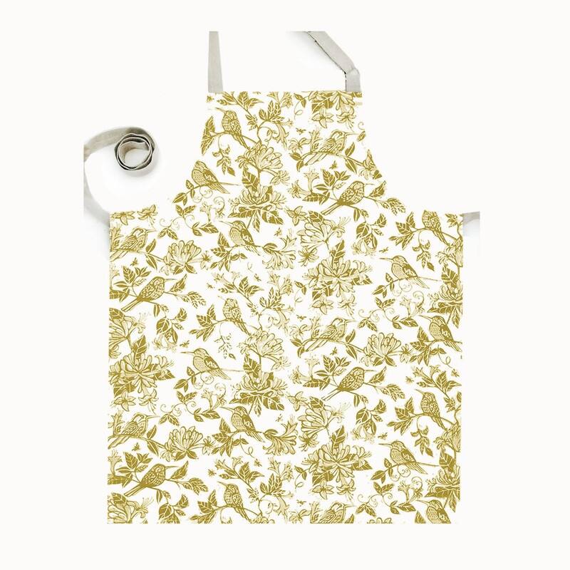 French Home Honeysuckle Apron - Chartreuse