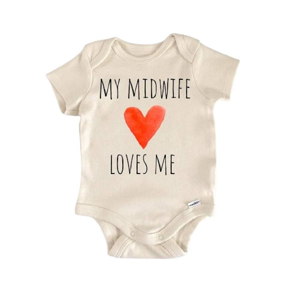 Midwife Midwifery Doula Nurse - Baby Boy Girl Clothes Infant Bodysuit Funny Cute